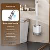 Wall-Mounted Silicone Toilet Brush Set