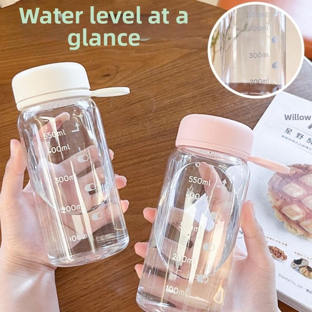 400/550ml Student Water Cup Transparent Drinking Cup INS Sports Water Cup  Outdoor Sports