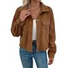 Women Vintage Casual Corduroy Jacket Fall Winter Outerwear