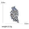 Fully Rhinestone Peacock Bird Brooch Fashionable and Elegant Coat Pin Jewelry Accessories and Gifts
