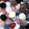 3 Stück/Los 5cm Buntes Organza-Stoff Rosenblütenkopf Für Hochzeitskleid Rock Hut Brosche Dekoration DIY Haaraccessoires