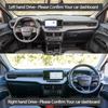 Car Dashmat Black/Brown Leather Dashboard Cover Suede Leather Dash Mat Pad Sunshade for Ford Maverick   2024 2025