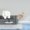 Ceramic Resin Elephant Sculpture Figurine Collection Collectible Ornament with Nonslip Pads for
