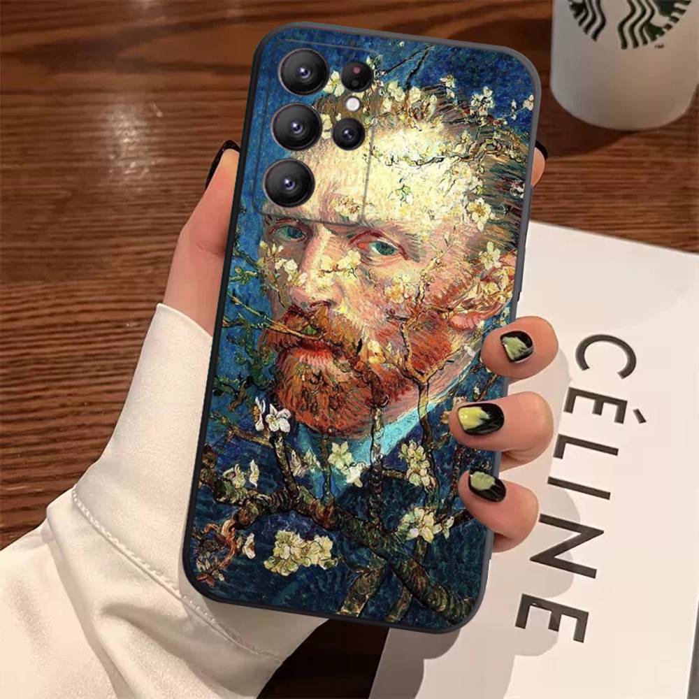 Retro Van Gogh Oil Paint Case For Samsung Galaxy Case S25 S23 S22 S21 S30 S20 S10 Ultra Plus FE TPU Soft Cover