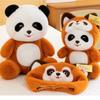 Adorable Panda And Raccoon Plush Toy Perfect For Cuddly Sleep Companion Gift