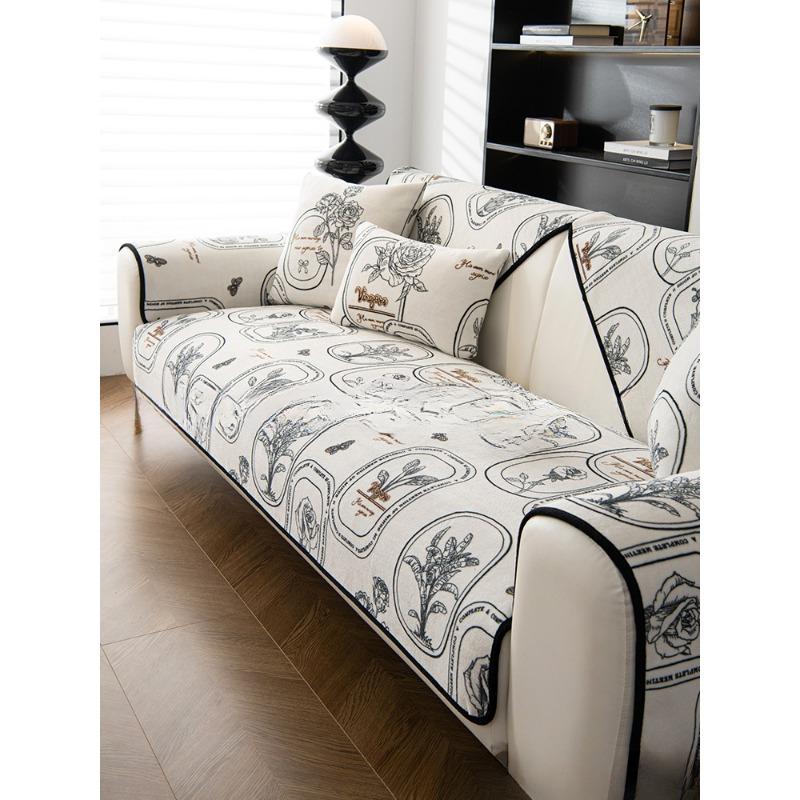 

Подушки для сидения дивана из молочного волокна, легкие, роскошные, осенне-зимние, утолщенные, теплые, нескользящие, тканевые с полным покрытием, кремовый стиль, не царапающий чехол 70*70cm