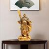 Resin Guan Yu God of Wealth Statue - Feng Shui Protection & Prosperity Decor for Home and Office, Perfect for Housewarming & Business Gift