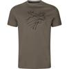 Harkila Graphic t-Shirt 2-Pack Brown Granite/Phantom Small