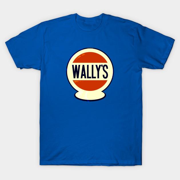 Men Black Print T-shirt Wally S Service Station No-Cut Transfer Paper Print Cotton Tshirt L королевский синий