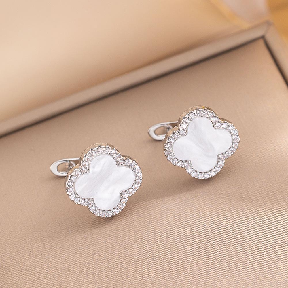 Four-leaf Clover Spring Earrings New Arrival Earrings Elegantclassy Women's Earrings