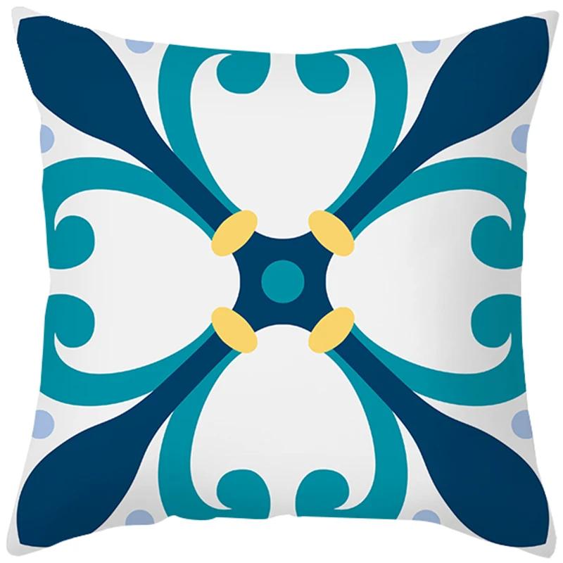 Peach Skin Hug Pillowcase Nordic Simple Color Pattern Sofa Cushion Cover Office Cushion Pillow Case To Customize