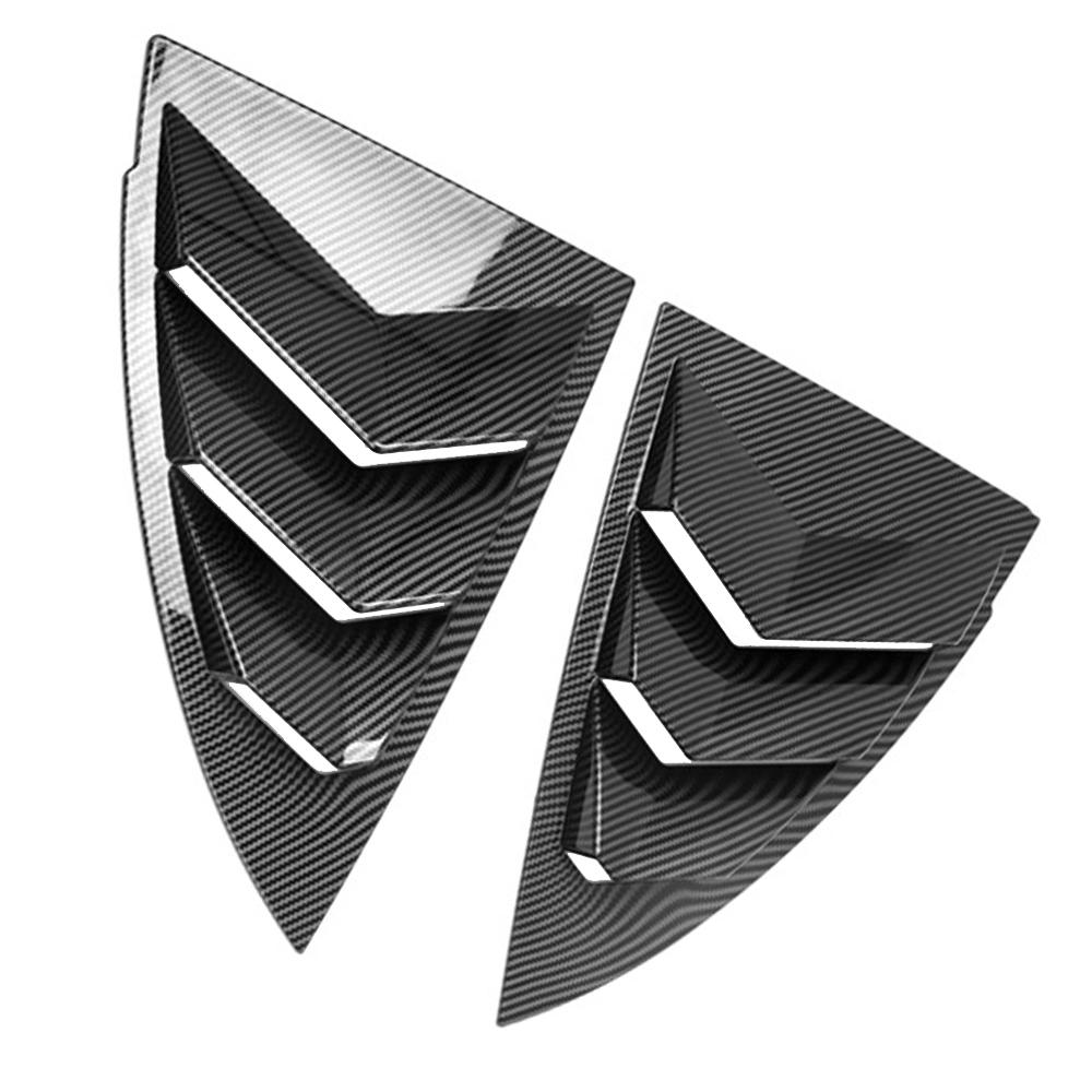 Pair Car Rear Window Shutter Cover Trim for Tesla Model Y 2019-2026 Window Shutter Cover Trim Side Triangle Louver Vent Trim