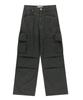 SLOWACID Dyed Cotton Wide Cargo Pants [Charcoal]