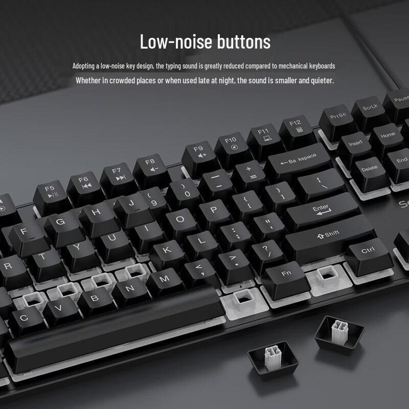 SooPii Wired Office Keyboard Mouse Combo