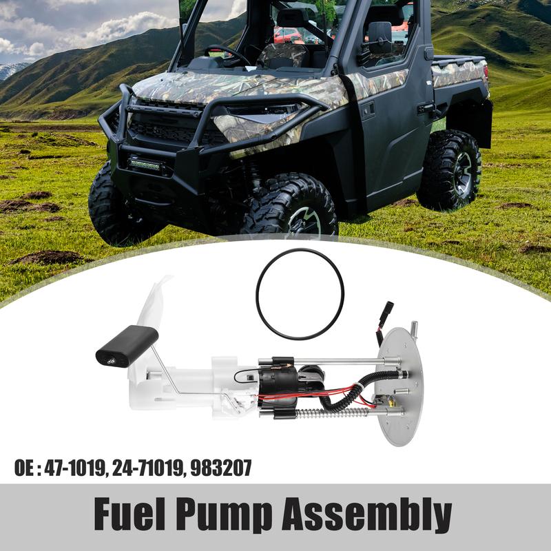 

X Autohaux Electric Fuel Pump Assembly 47-1019 24-71019 983207 for Polaris RZR 800 EEY 2008 Plastic Metal Silver White Black