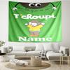 Custom Name Tchoupi Print Tapestry, Backdrop, Easy Setup, Ideal for Bedroom, Office & Living Room, with Aesthetic Wall Hanging Decor.
