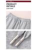 Women's Grey Cotton Fleece Sweatpants, 2025 Spring/Autumn Casual Style