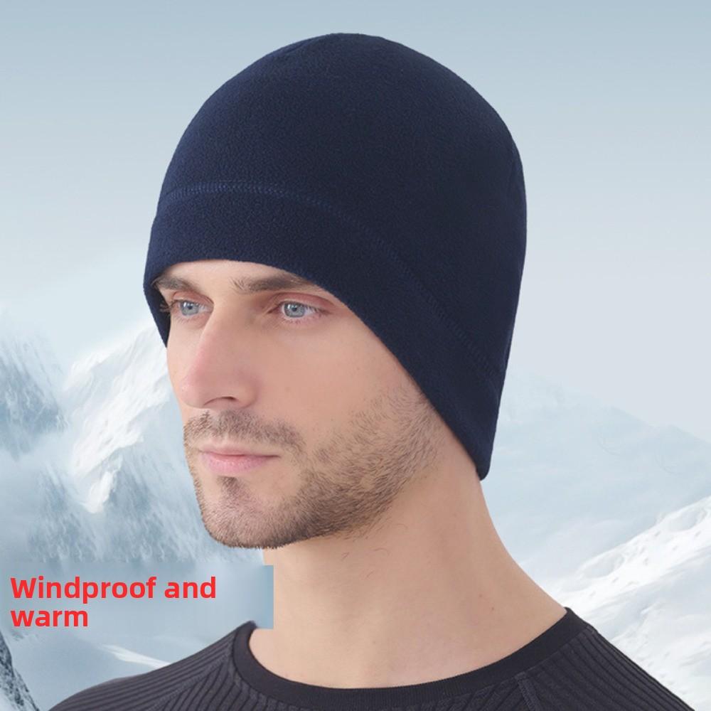 Warmer Winter Running Hats Polar Fleece Outdoor Warm Hat Running Winter Sport Cap Unisex