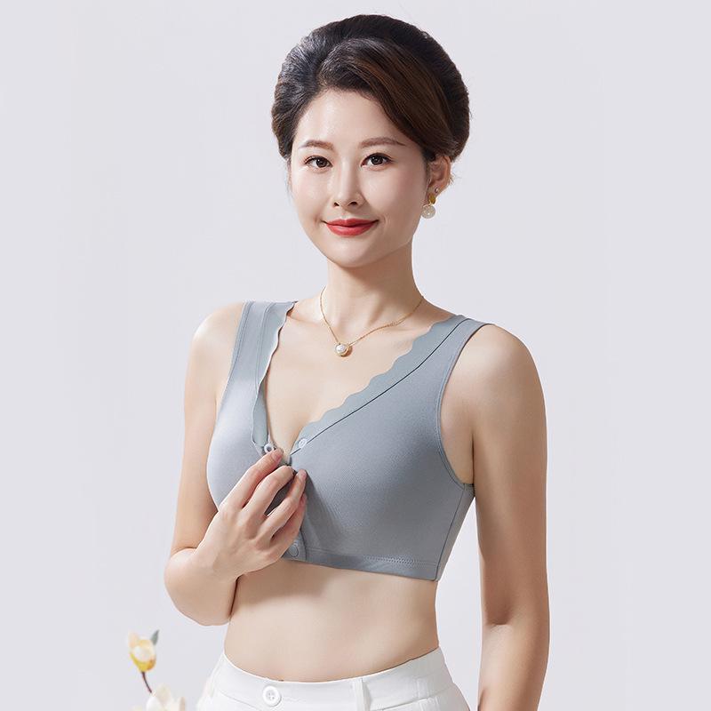 

Women s Front-Opening Wire-Free Bra - Warm, Breathable, Comfortable, Brushed Winter Pullover, Plus Size XL
