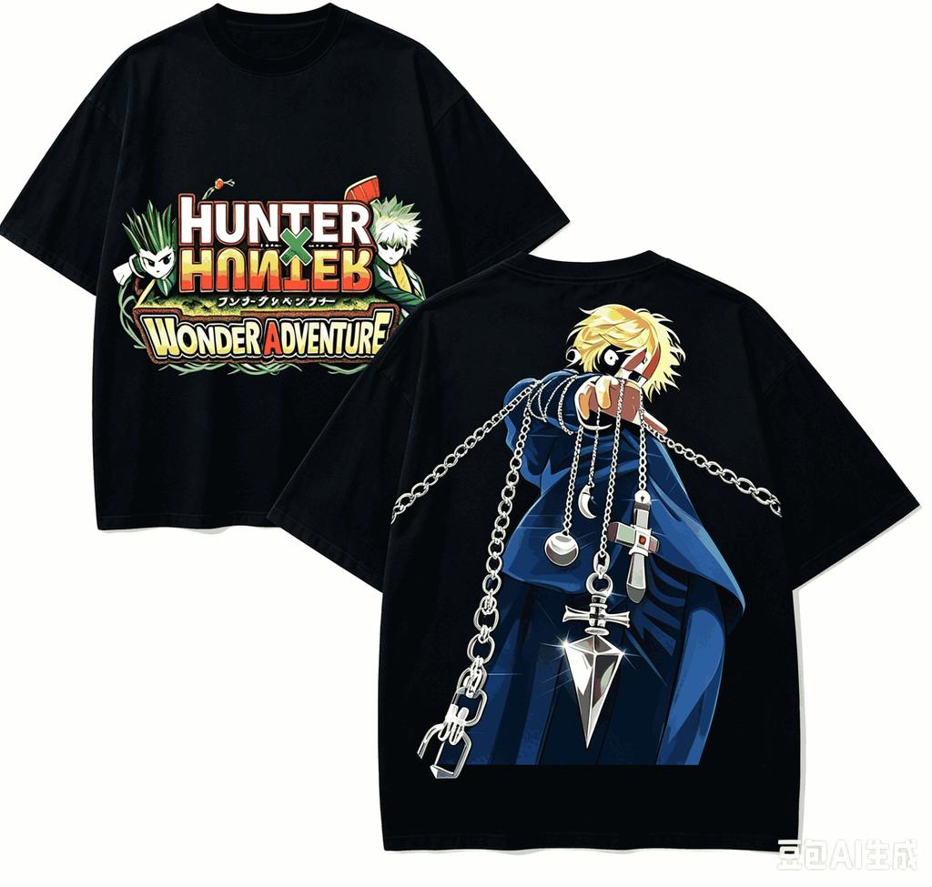 Hunter x Hunter Anime Lover T-shirt Harajuku Cotton New Model High Street Retro Oversized Unise