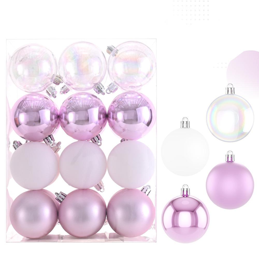 24pcs 6CM Christmas Balls Electroplated Christmas Spheres Pendant  Background Layout
