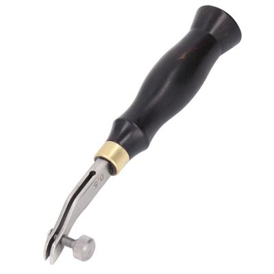 Stainless Steel Leather Edge Creaser Wooden Handle Leather Edge Trimmer For Leathercraft