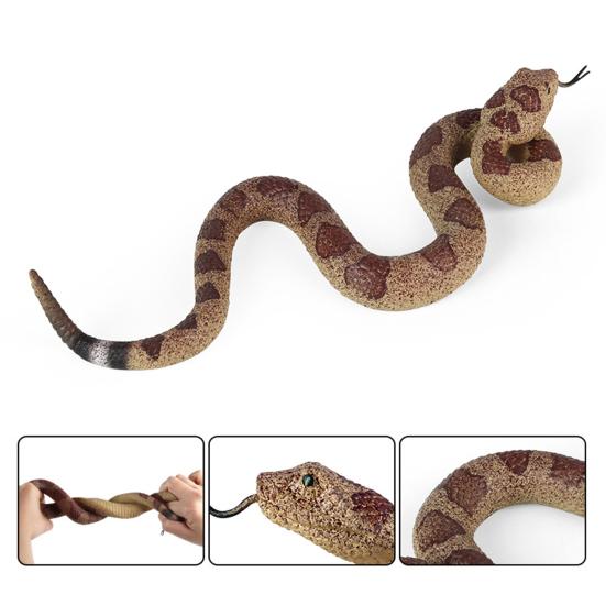 Decoration Flexible Eco-friendly Soft Animal Model Children Educational Toys Trimeresurus Stejnegeri