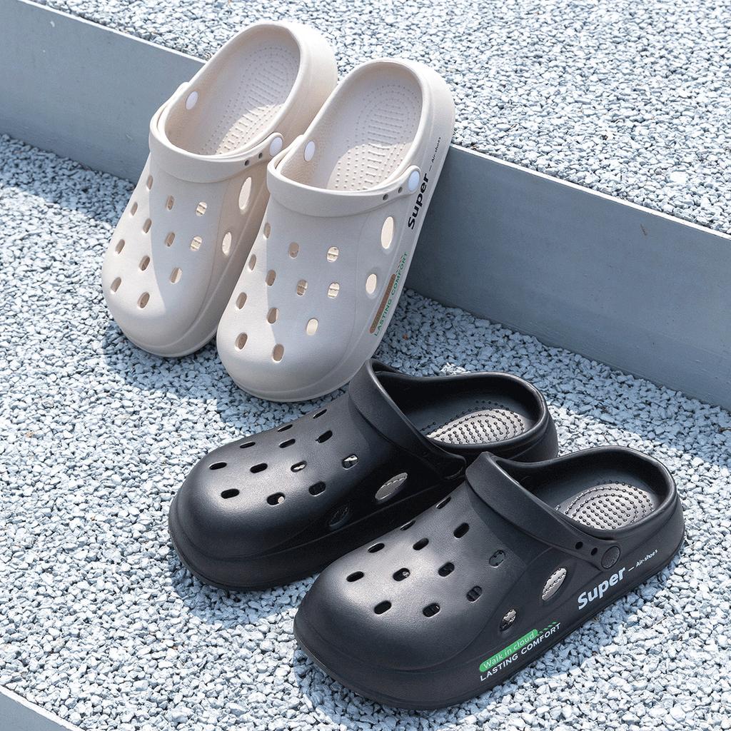 2025 Summer Couple's Clogs for Men & Women - Soft Sole, Non-Slip, Breathable, Closed-Toe Design Ideal for Beach