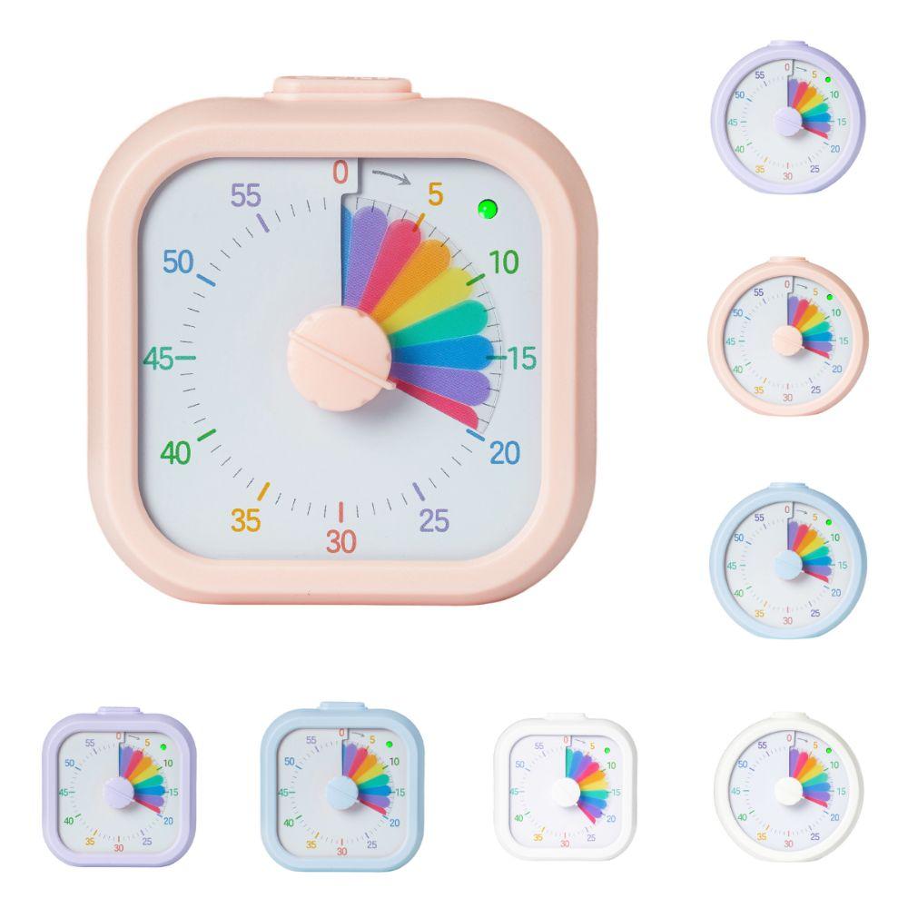 Rainbow Display Countdown Timer Clock Multifunctional Kitchen Timer Visual Timer  Study Tool