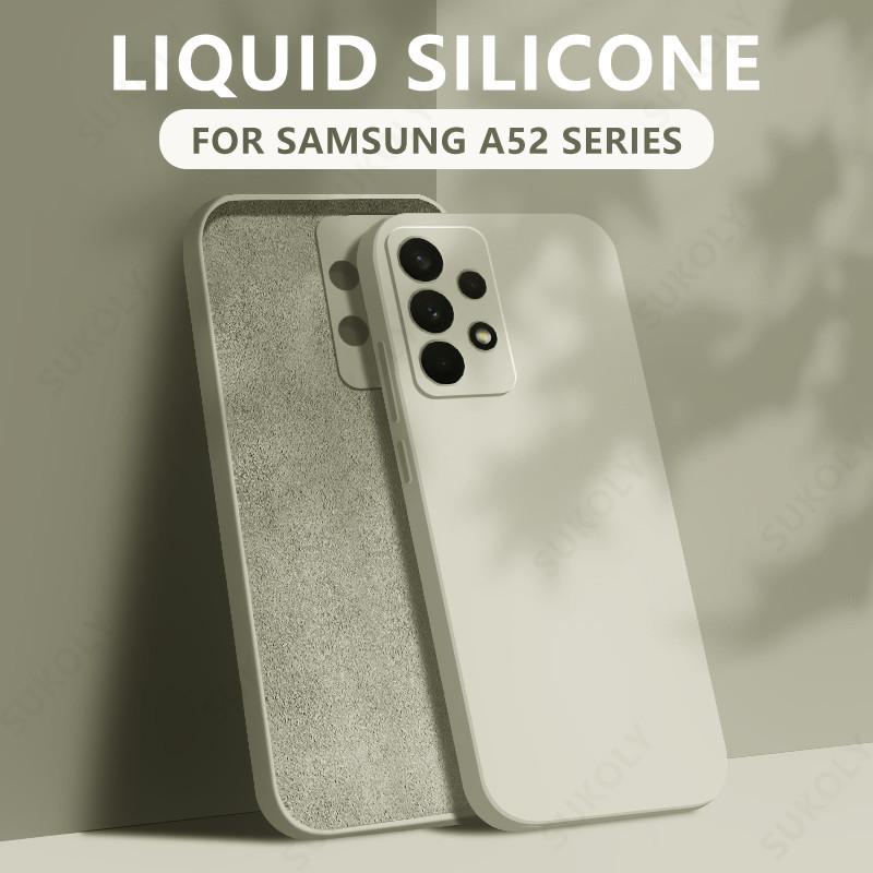 Case For Samsung Galaxy S25 Edge S26 S21 FE S22 S23 Ultra S24 Plus A55 A54 A37 A57 A16 A17 A56 5G Funda Liquid Silicone Cover