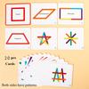 Wooden children's logical thinking early education puzzle, baby color cognition puzzle, building blocks puzzle, wooden toys