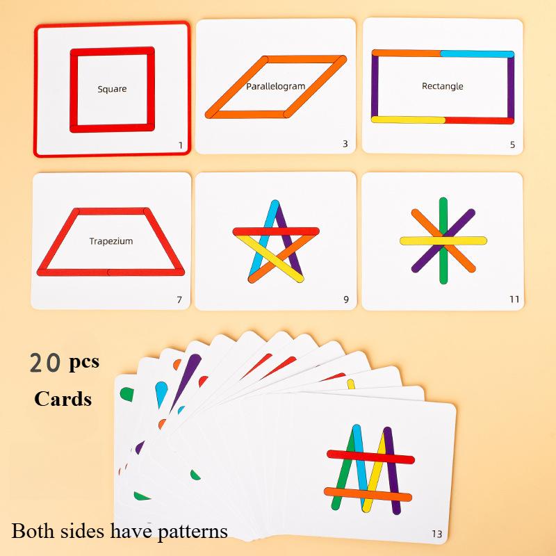 Wooden children's logical thinking early education puzzle, baby color cognition puzzle, building blocks puzzle, wooden toys
