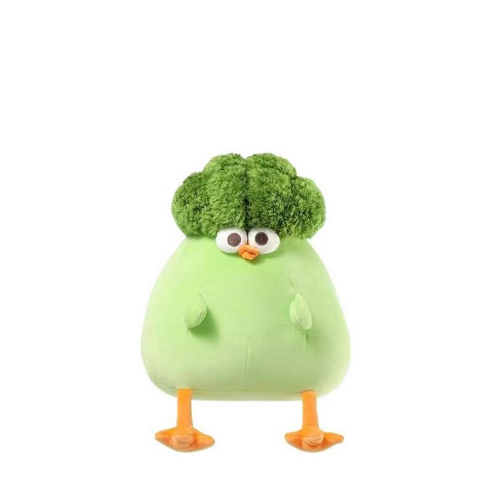 Cute Creative Broccoli Chick Plush Cartoon Broccoli Dundun Chicken  Holiday Gift S зелёный