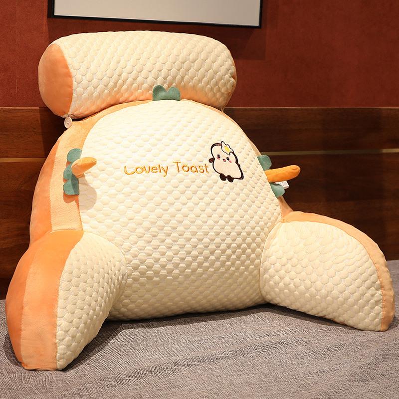 Ice Bean Headboard Cushion: Soft Lumbar Support Pillow for Bed, Sofa, or Dorm - Large Backrest & Throw Pillow for Students