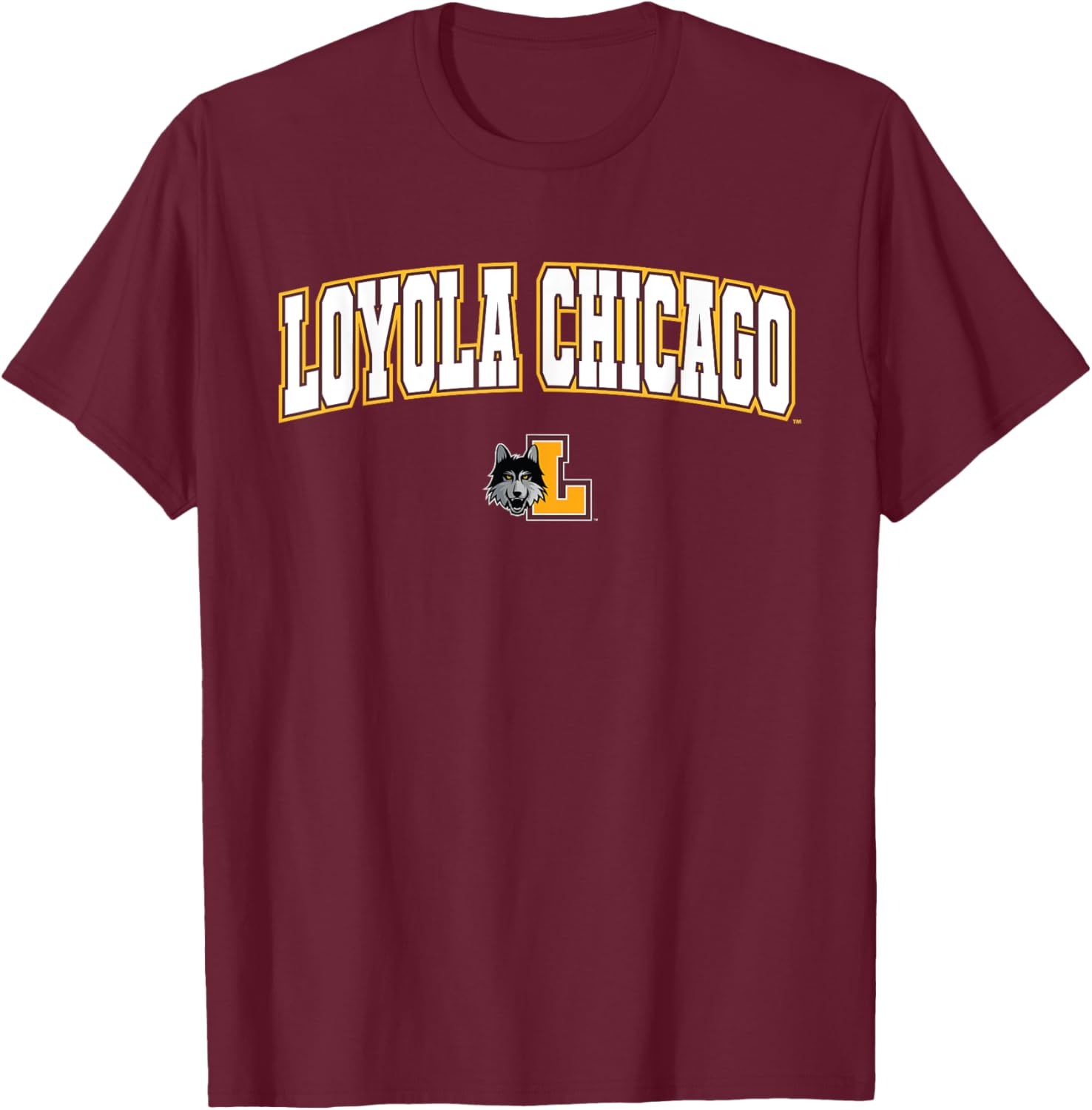 Loyola University Chicago Ramblers Arch Logo T-Shirt S
