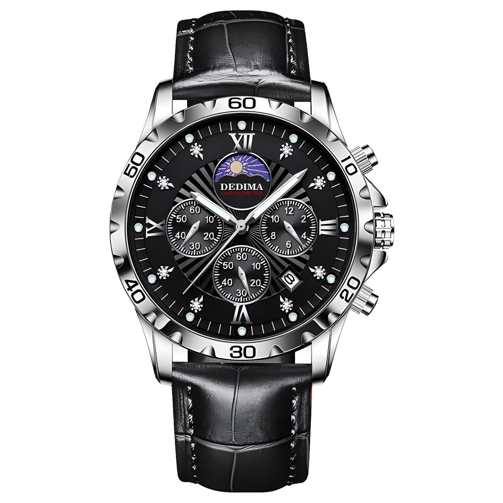 

Мужские водонепроницаемые светящиеся наручные часы-будильник для бега One Size