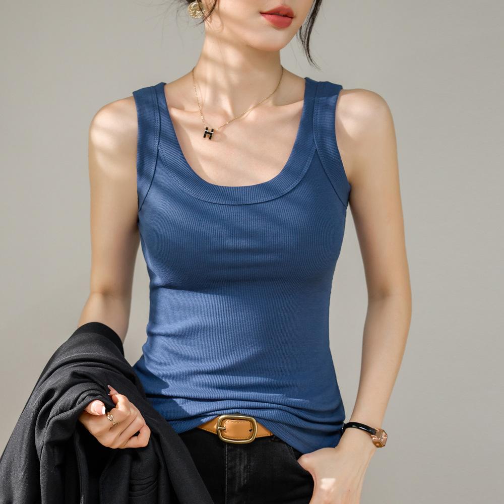 Nowy letni dzianinowy płaszcz ochronny przed światłem, podtrzymujący biust, kamizelka na ramiączkach dla kobiet