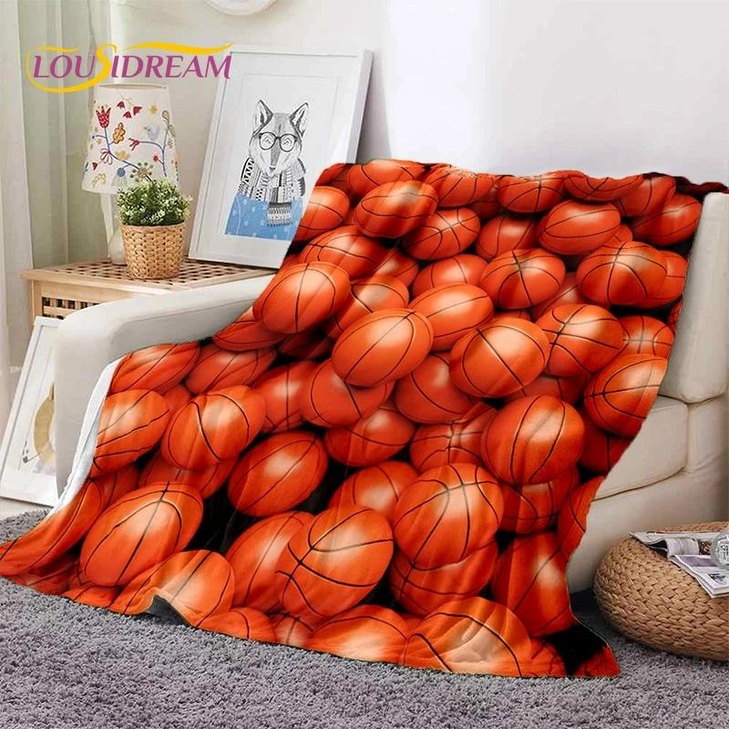 Lastest Basketball Court Frame Soft Blankets,Keep Warm Throw Blanket Comfortable Blanket for Picnic Beds Sofa Home Bedroom gift