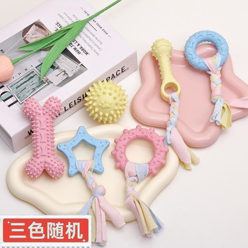Dog Toys Direct Sales TPR Dog Toys Can't Bite Tooth Grinding Cotton Rope Pet Toys