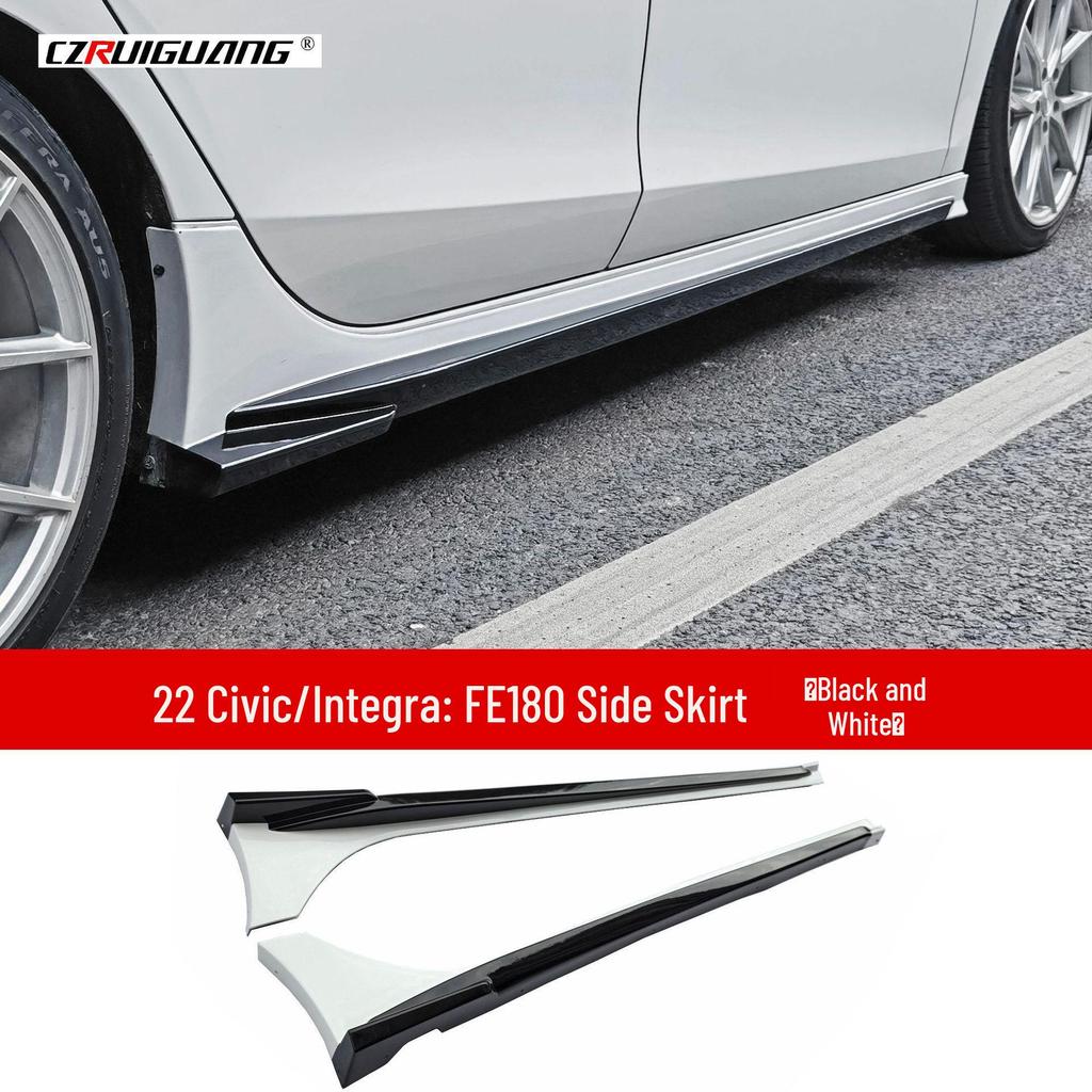 Honda Integra/Civic Front Lip, Rear Spoiler, Side Skirts, Rear Lip, Louvers, and Exhaust Tips Body Kit