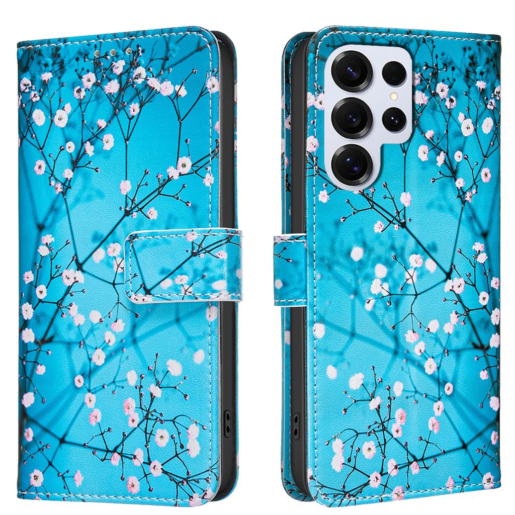 For Samsung Galaxy S25 Ultra Case Wallet Stand Pattern Printing Phone Leather Cover