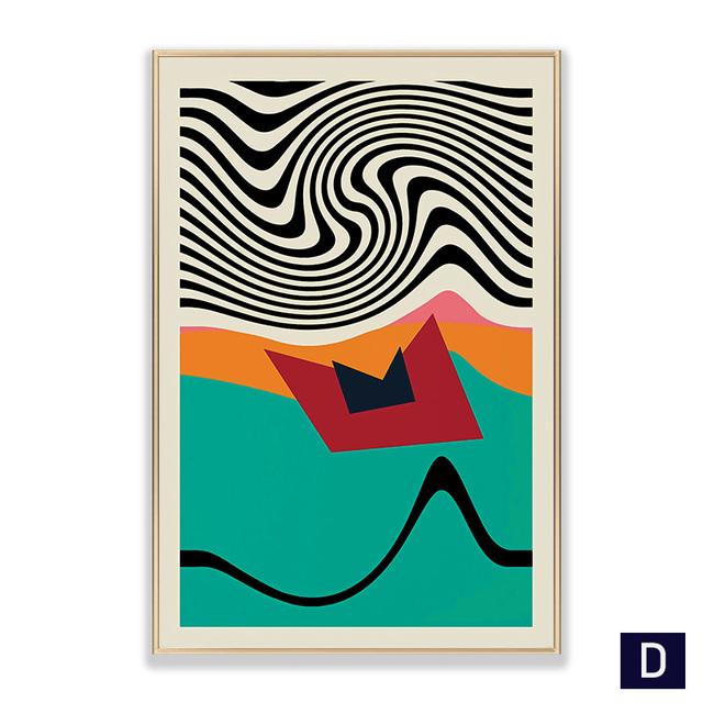 Abstract Colorful Eye Poster Modern Geometric  Canvas Painting Nordic Wall Art Picture Print  for Living Room Home Decoration No Frame