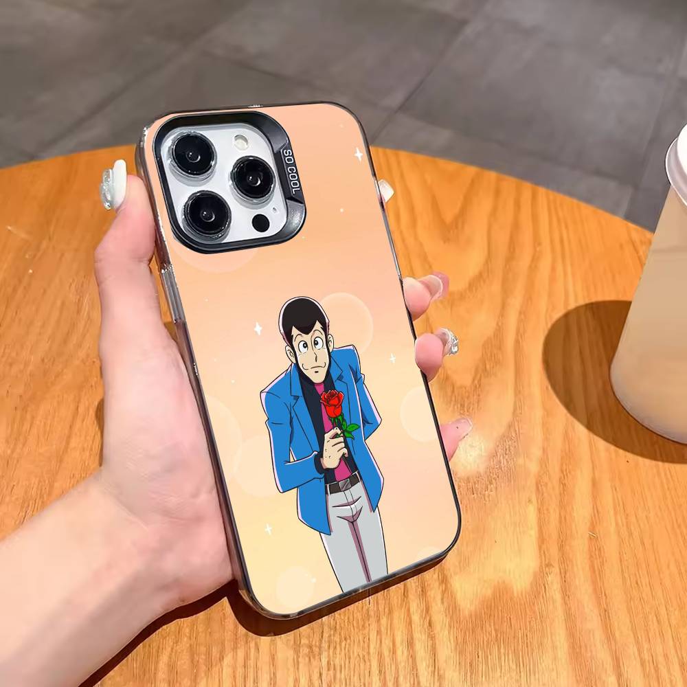 L-Lupin the Third Phone Case For iPhone17,16,15,14,13,12,11,Pro,MAX White Matte Shockproof Cover