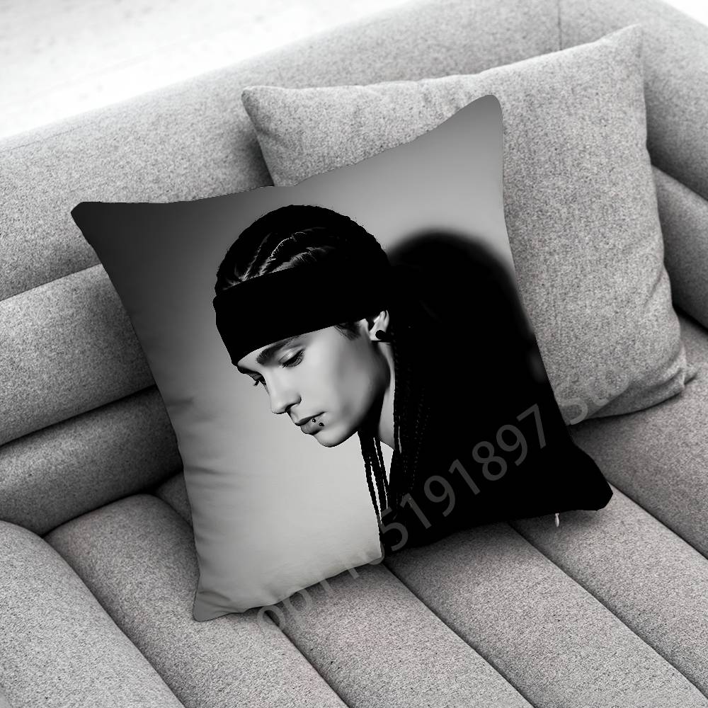 T-Tokio Hotel Tom Bill K-Kaulitz Throw Pillow Case For 55X55Cm 40X40Cm 45X45Cm 50X50Cm 30X30Cm Square Office Pillowship Cover