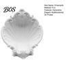Ceramic Texture Storage Tray Baroque Shell Jewelry Tray, 3D Printed Dish Ornaments, Multi-purpose for Rings Earrings Bracelets Desktop Decoration