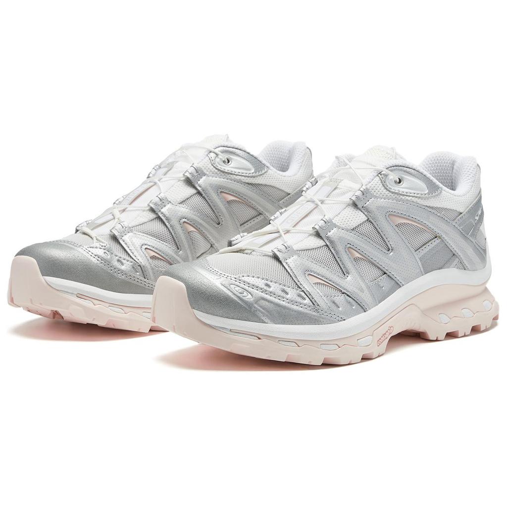 SALOMON Xt-Quest Sports Casual Non-Slip Low-Top Outdoor Functional Shoes Unisex Shoes Gray White Pink 475420