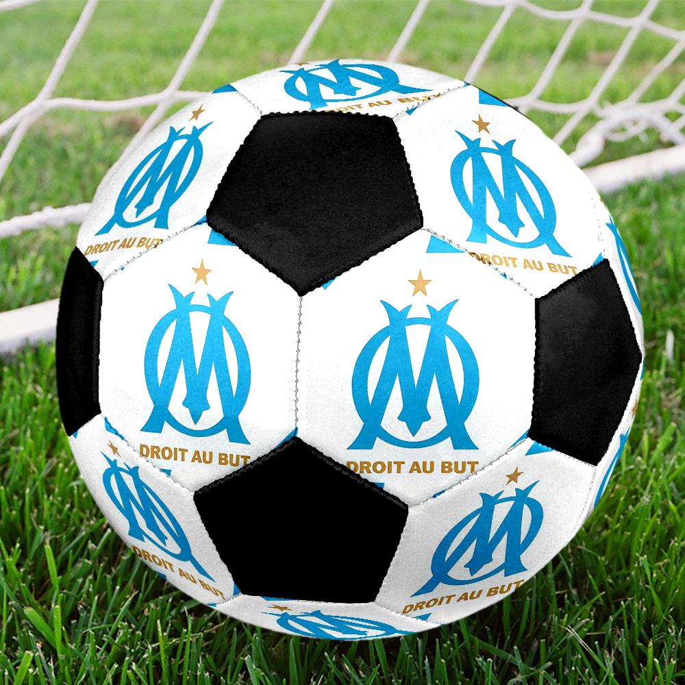 1PC  OM Size 5 Soccer Ball PrahaIndoor Soccer Ball Colorful All Ages Machine Stitched PVC Competition Ready Durable High-Bounce