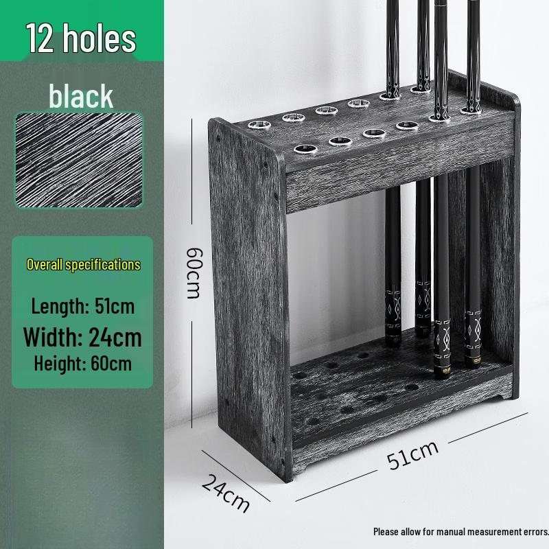 Jundingying Solid Wood 12-Cue Floor Rack