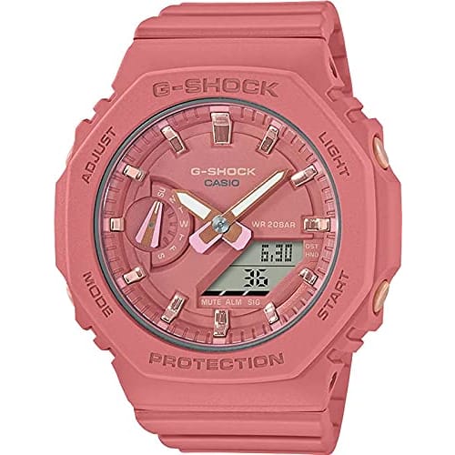 

Casio G-SHOCK Octagon Design GMA-S2100-4A2 Men s/Women s Matte Salmon Pink