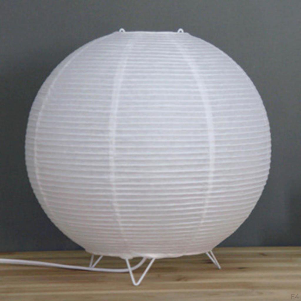 Chinesisches Design Weiße Papierlaterne Lampenschirm Schreibtischlampenschirm, Hochzeitsfeier Dekoration Zuhause